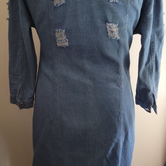 Distressed Jean Jacket - Picture 3 of 5